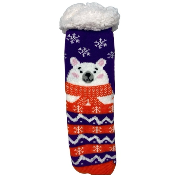 NWT * Sherpa Critter Socks Nonslip. - Picture 1 of 10